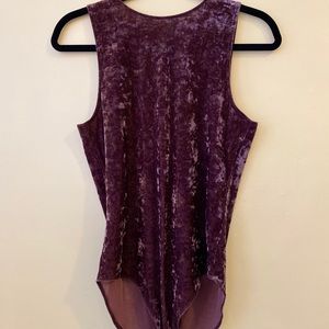 American Eagle high neck tank velvet bodysuit